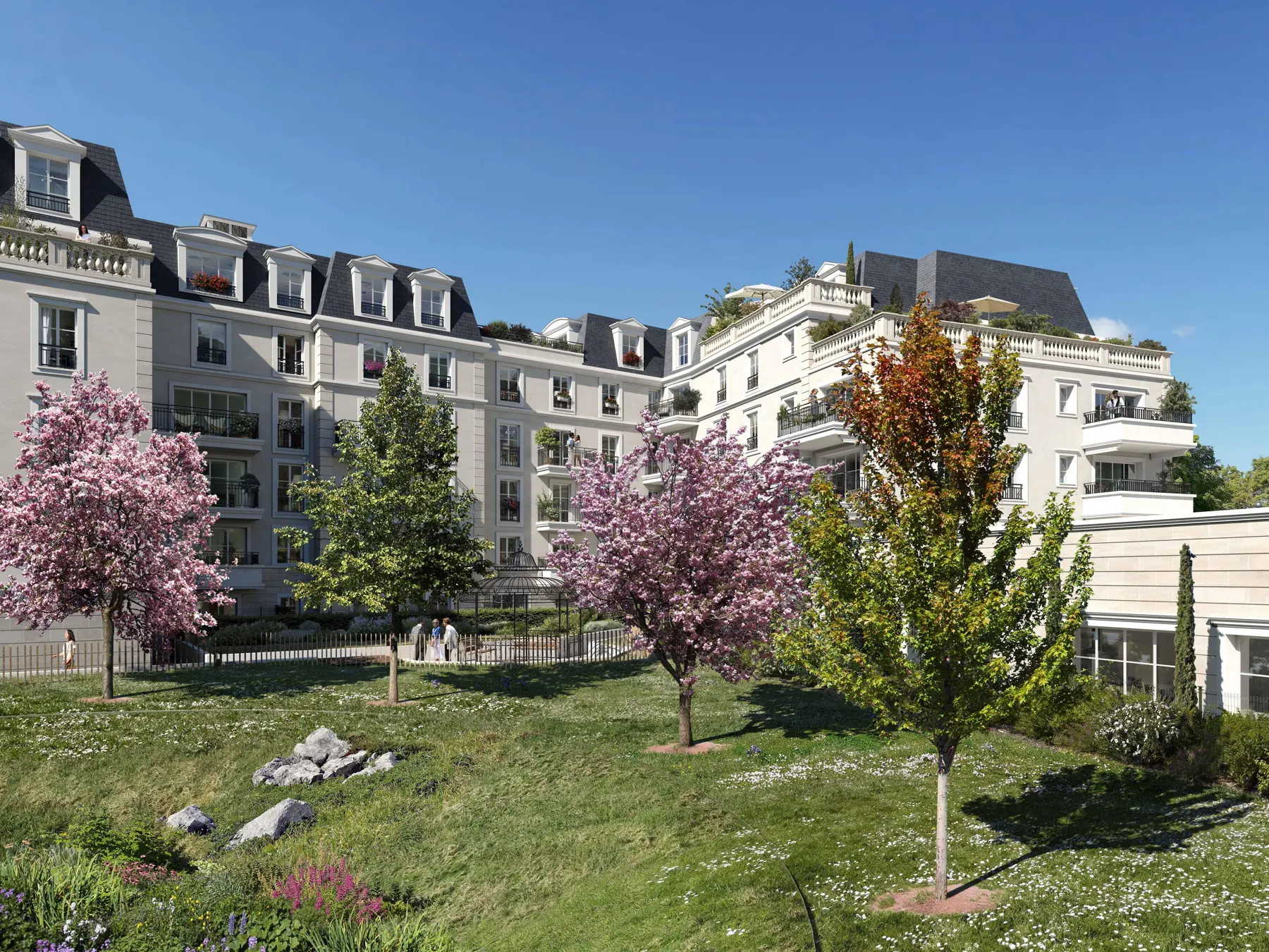 Perspective du programme neuf Allée Robert Debré au Plessis-Robinson